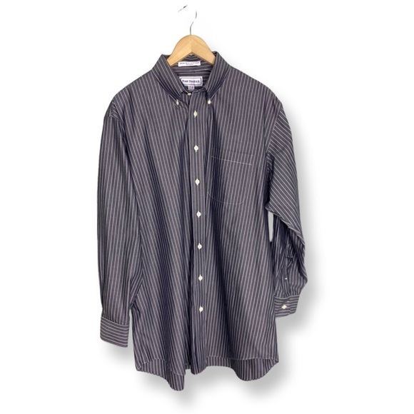NWOT Paul Fredrick Bundle of 2 Men's Button Down Collar Dress Shirts Size 33-17 - Picture 2 of 5